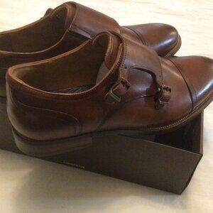 Florsheim Rucci Double Monk Shoes Tan Size 12 W